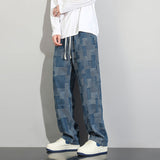 Unisex Jeans Summer Vintage Loose Straight Pants Trousers