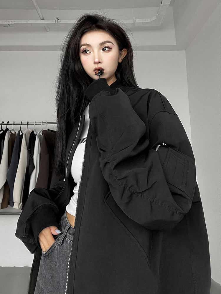 Unisex Baseball Jersey Spring and Autumn Casual Jacket