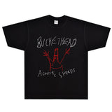 Rock Star T Shirt Buckethead Acoustic Shards T-shirt American Style Loose Street Cotton Short Sleeve