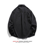 Men Long-Sleeved Shirt Spring Long Sleeve Shirt Coat Men Loose Casual Shirt