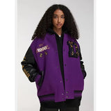 Unisex Baseball Jersey PU Leather Casual Jacket
