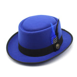Walter White Hats Woolen Top Hat Dome Billycock Gentleman Fedora Hat