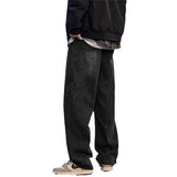 Unisex Jeans Loose Wide Leg Pants Casual Straight