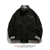 Men Baseball Jacket Spring Baseball Uniform Jacket Coat Men's Loose Casual