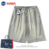 Nasa Shorts Denim Shorts for Men Summer Trendy Student Loose