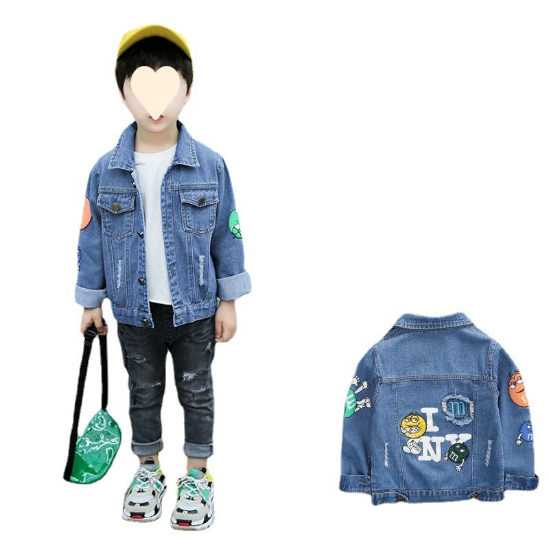 Boy Jacket Children's Clothing Boys' Denim Jacket Children's Denim Jacket Baby