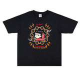 Rock Star T Shirt Youth Male and Female Personality Short Sleeve round Street Cotton T-shirt