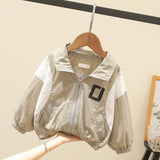 Boy Jacket Children's Sun Protection Clothing Boys Summer Thin Sun Protection Clothing Baby Ice Silk Breathable