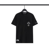 CHH Chrome Heart T Shirts Sanskrit Color Printing Loose Casual Crew Neck Short Sleeve T-Shirt