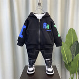 Boy Jacket Boys' Coat Spring and Autumn Clothes Trendy Children's Spring Korean Fashionable Hooded Top