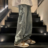 Unisex Jeans Autumn/Winter Retro Straight Loose Wide Leg Pants Casual Pants