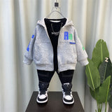 Boy Jacket Boys' Coat Spring and Autumn Clothes Trendy Children's Spring Korean Fashionable Hooded Top