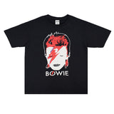 Rock Star T Shirt David Bowie Printed T-shirt Short Sleeve Loose round Neck Men and Women Casual