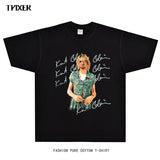 Rock Star T Shirt Kurt Cobain T-shirt American Retro High Street Loose Vintage Short Sleeve