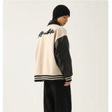 Unisex Baseball Jersey Vintage Loose Couple Jacket