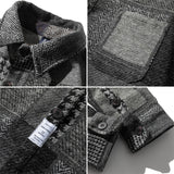 Men Long-Sleeved Shirt Men Winter Loose Casual Long Sleeves Shirt Coat
