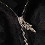 CHH Chrome Heart Hoodie Loren Dark Pattern Ten Raven Hoof Fan Loose Jacket