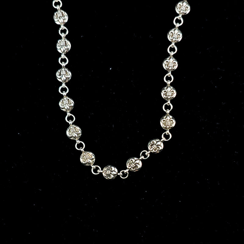 Chrome Heart Necklace Round Ball Necklace Men