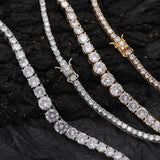 Zircon necklace gradient size