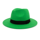 Walter White Fedora Fedora Hat Autumn and Winter Broad-Brimmed Hat Fashion Woolen Hat Men's and Women's Cashmere Felt Cap