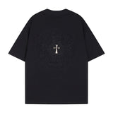 CHH Chrome Heart T Shirts Crowe T-Shirt Summer Short Sleeve Street Hip Hop