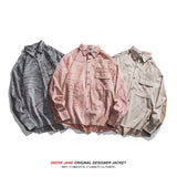 Men Long-Sleeved Shirt Spring Shirt Coat Men Loose