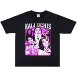 Rock Star T Shirt Kali Uchis round Neck Popular T-shirt Short Sleeve Loose Cotton