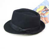 Walter White Fedora Wool Felt Top Hat Men's Fedora Hat Autumn Winter Retro British Hat