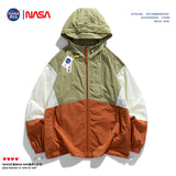 Nasa Sun Protection Shirt Summer Men's Loose Hooded Sun-Proof Top Fashion Brand Casual