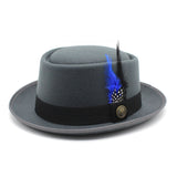 Walter White Hats Woolen Top Hat Dome Billycock Gentleman Fedora Hat
