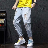 Unisex Jeans Ripped Jeans Men's Loose Harlan Pants Straight Casual Pants