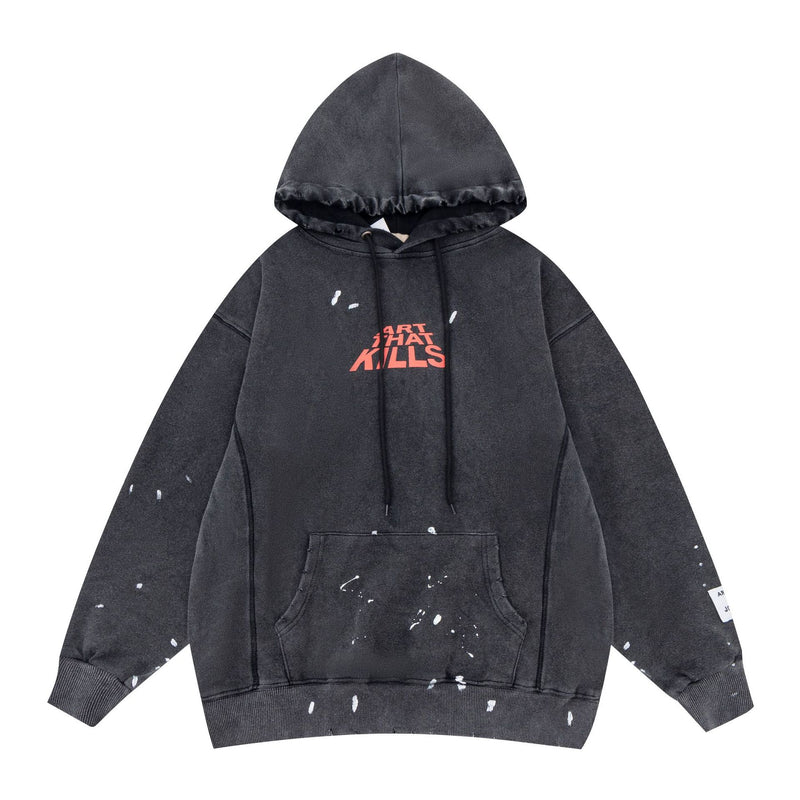 Gallery Dept Hoodie Loose Casual Distressed Hoodie