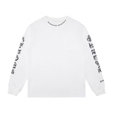 Chh Chrome Heart Long Sleeve Shirt Unisex Fashion Loose Long Sleeve Shirt