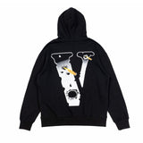 Vlone Hoodie autumn and winter big V pattern hooded sweater