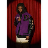 Unisex Baseball Jersey PU Leather Casual Jacket