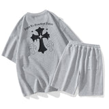 Nasa Tracksuit Casual Sports Suit Short Sleeve Summer Shorts Fashion Brand Clothes