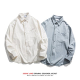 Men Long-Sleeve Shirt Men's Spring White Shirt Coat