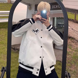 Unisex Baseball Jersey PU Leather Jacket