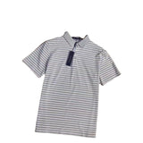 Tommy T Shirts Men's Casual Striped Short-Sleeved Polo Shirt