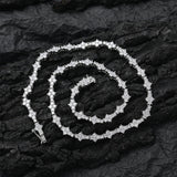 Zircon necklace zircon tennis single row chain