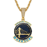 NBA Team Pendants Golden State Warriors Team Pendant Necklace