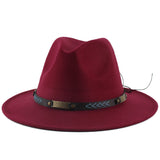 Walter White Fedora Men's and Women's British Fashion Top Hat Warm Felt Hat Gentleman