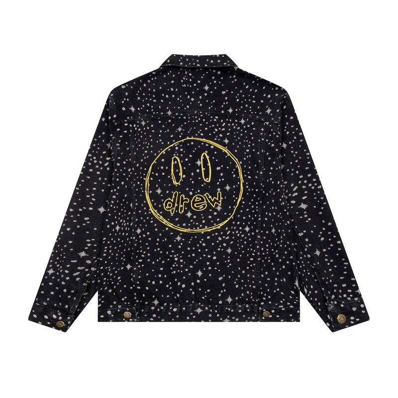 Drew House Jacket Unisex Starry Pattern Denim Jacket