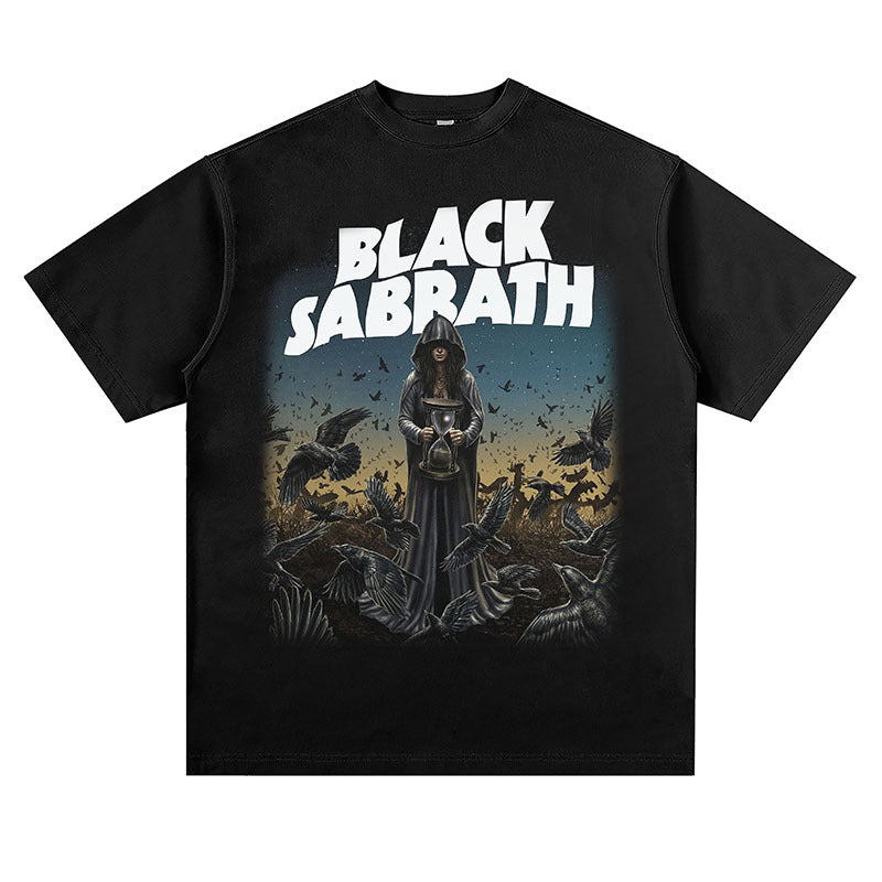 Rock Band T Shirt Short Sleeve T-shirt Loose High Street