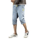 Unisex Jeans Denim Shorts Vintage Straight Pants