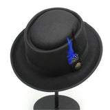 Walter White Hats Woolen Top Hat Dome Billycock Gentleman Fedora Hat