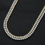 Zircon necklace Round tennis choker necklace
