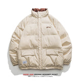 Men Coat Men's Winter Loose All-Matching Couple Cotton-Padded Clothes Coat