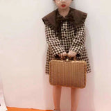 Girl Jacket Girls' Coat Plaid Autumn and Winter