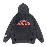 Gallery Dept Hoodie Loose Casual Distressed Hoodie